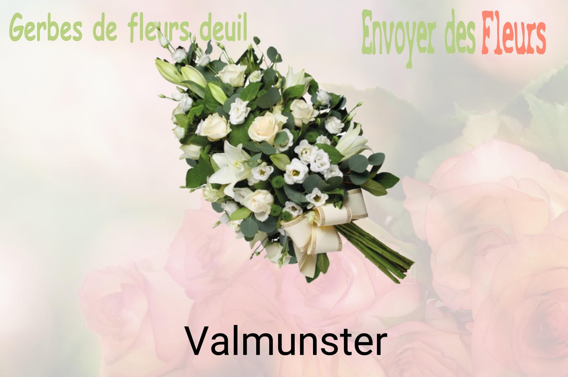 Gerbe de fleurs de deuil livrée à Valmunster